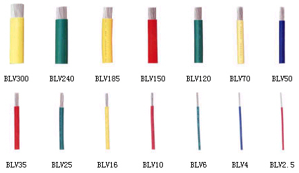 軟線BV、BLV、BVR、BVV、BLVV、BVVB、BLVVB、BV105